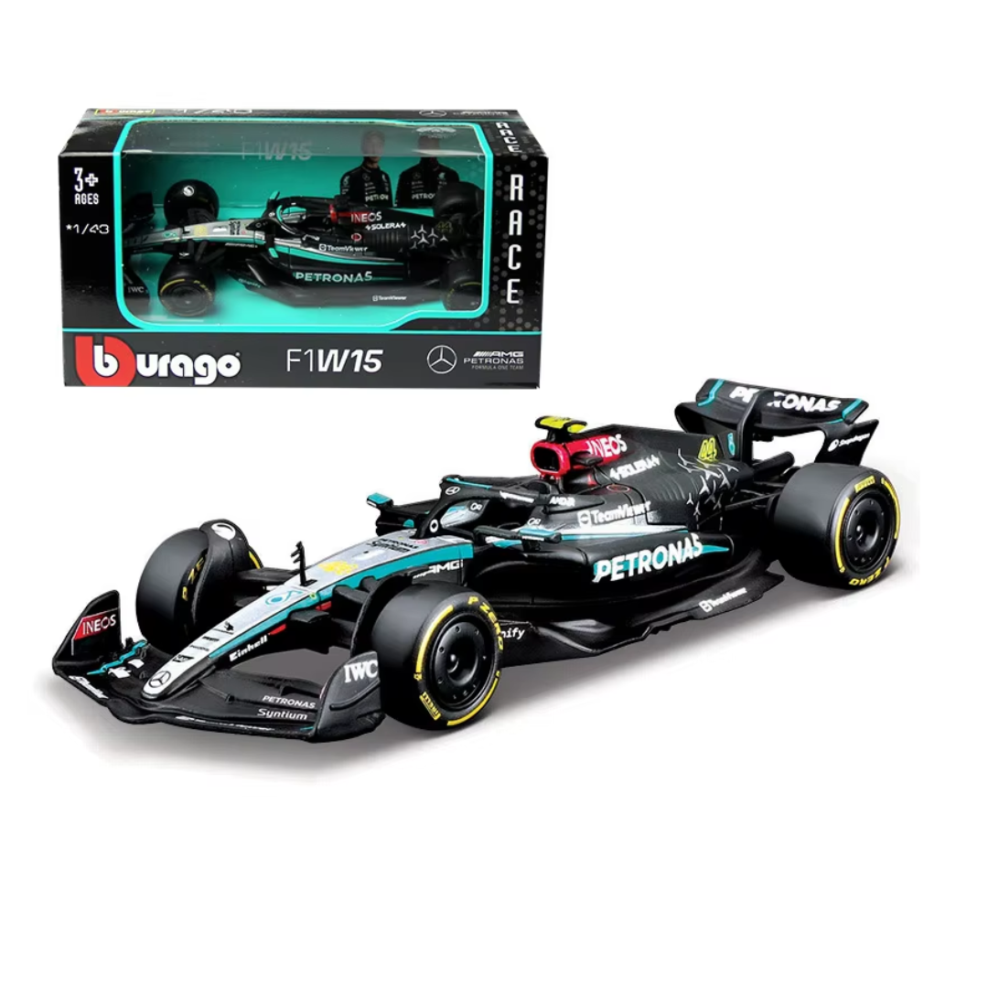 W15 Mercedes F1 2024  1:43 - Lewis Hamilton 44 Model Car