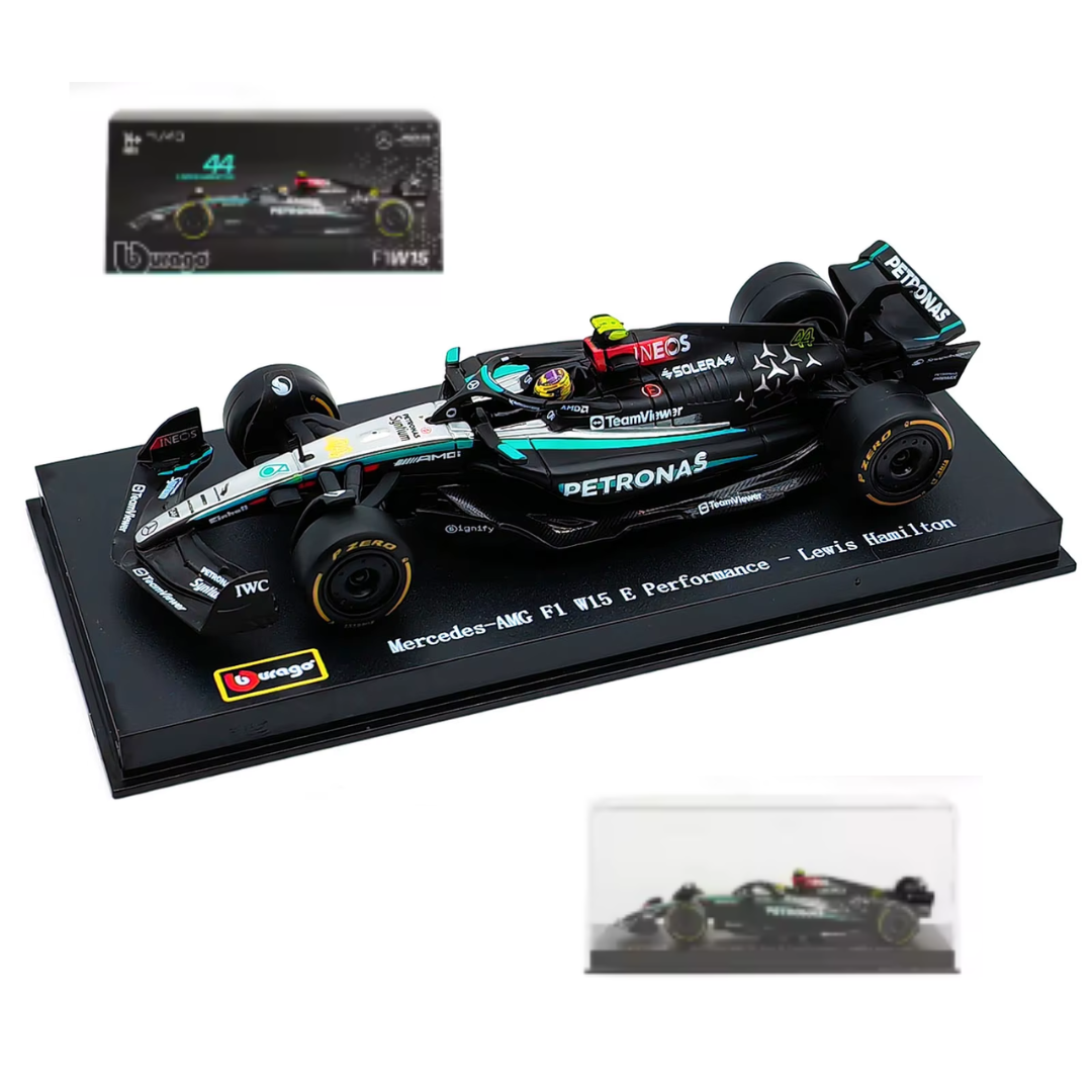 W15 Mercedes F1 2024  1:43 - Lewis Hamilton 44 Model Car