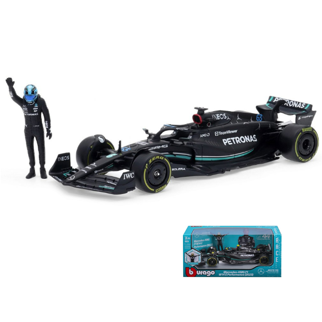 W14 Mercedes AMG Petronas F1 Team 2023 1:24 - George Russell 63 Model Car