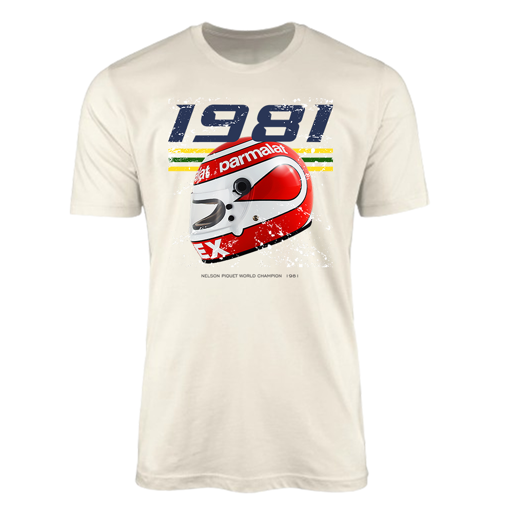 Nelson Piquet First World Championship 1981 Brabham Ford Parmalat T-shirt